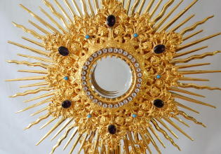 French Antique Sunburst Monstrance